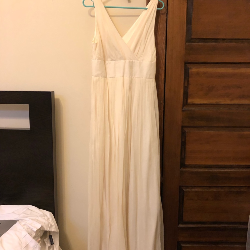 J. Crew off white gown